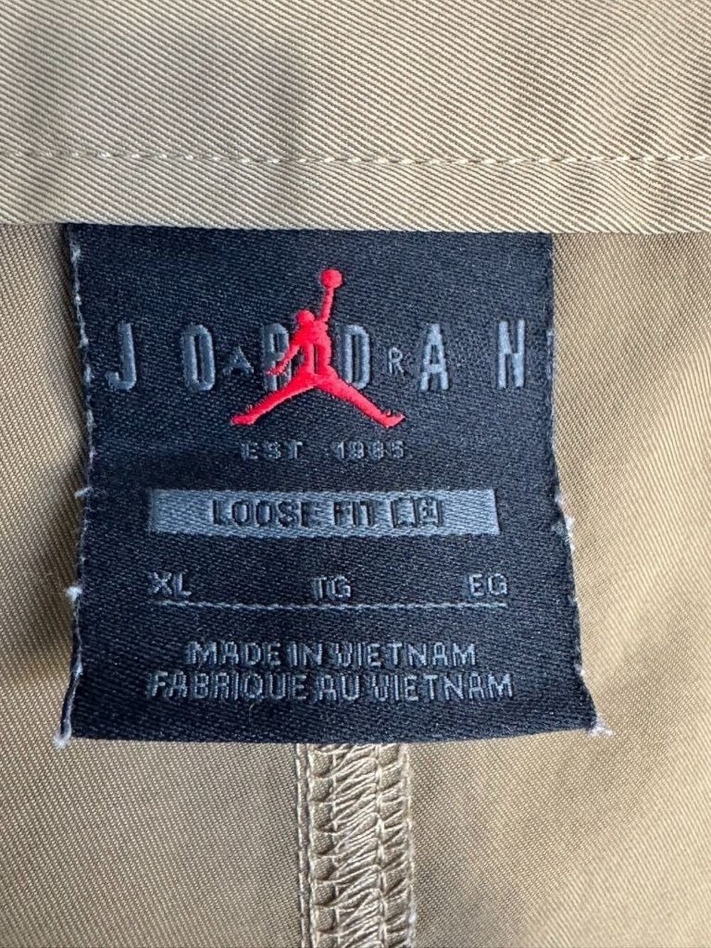 Nike Jordon Brown Kelp Heavyweight High Rise Cargo Wide Leg Jogger Pant X-Large - Picture 13 of 16